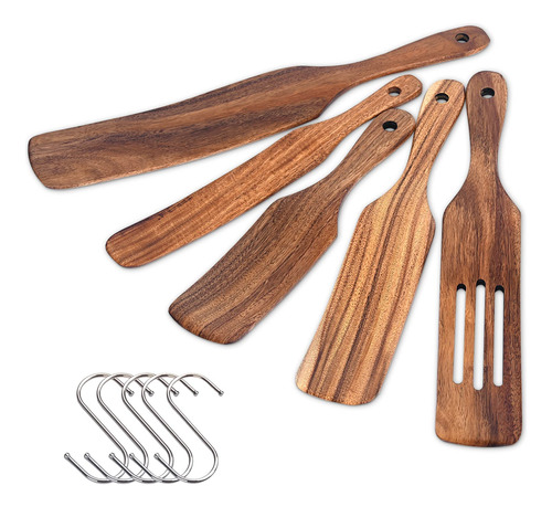 Juego De Utensilios De Cocina De Madera De 5 Piezas, Herram.