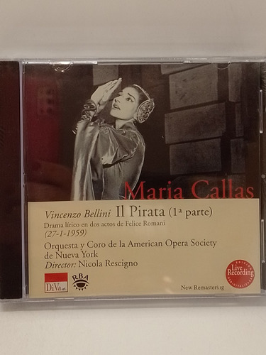 Maria Callas Pirata 1a Y 2a Parte De Vicenzo Bellini Disqrg