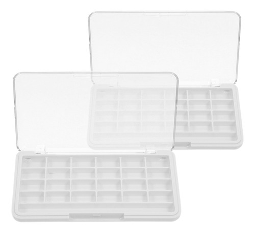 Paleta De Batons Vazia De 2 Peças: Pó De Sombra Diy De 24 Gr