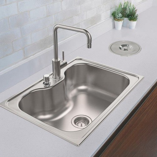 Cuba para cozinha simple Tramontina Morgana 60 FX Undermount de aço inoxidável color inox acetinado fosco