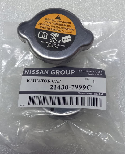 Tapon De Radiador Nissan March 1.6l Del 2012 Al 2020