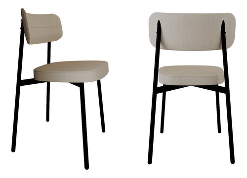 Cadeira Alloa Fixa Com 4 Pés 500 X 447 X 838 Mm Com 2 Gjwt