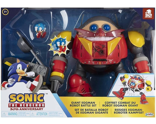 Sonic Muñecos Set Batalla Robot Eggman Gigante Original