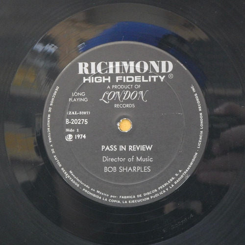 Lp Pass In Review Production Directed By Bob Sharples Dc17