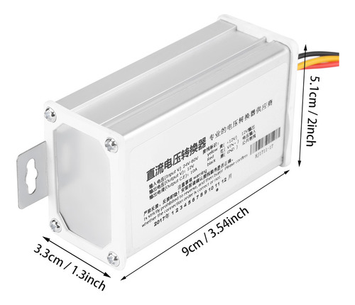Convertidor Eléctrico Dc 24v-60v A 12v-10a, Adaptador 120w P