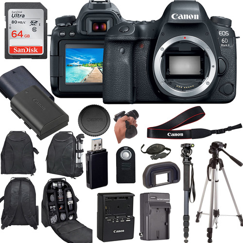 Canon Camara Digital Slr Eo 6d Mark Ii Solo Cuerpo Mejorada