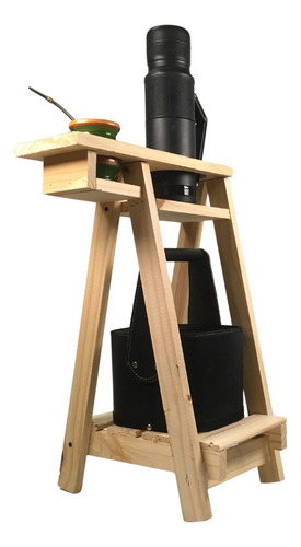 Mesa Matera Plegable Mesita Mate Madera Pino Regalos Natural