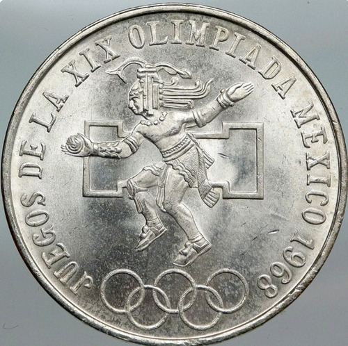  Juegos Olimpicos México 1968 Lote 7 Monedas Plata Ley .720