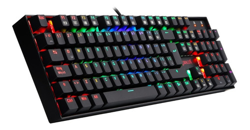 Teclado Redragon Mitra Qwerty Español Latinoamérica Rgb