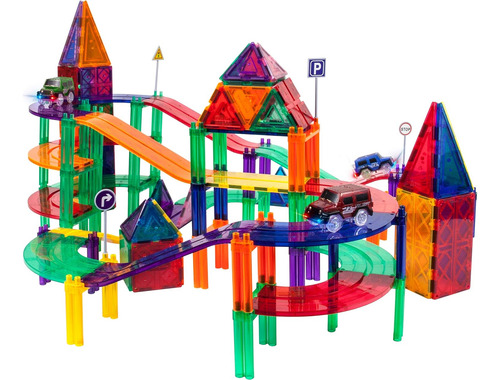 Picassotiles Juego De 128 Pizas De Bloques De Construcción D