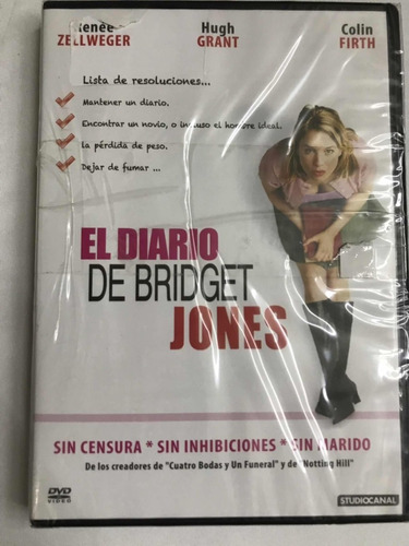 Dvd Original El Diario De Bridget Jones - Zellweger- Sellada