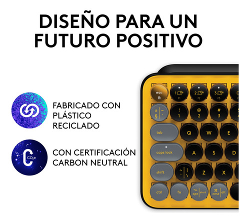 Logitech Pop Keys Teclado Mecánico Inalámbrico Blast