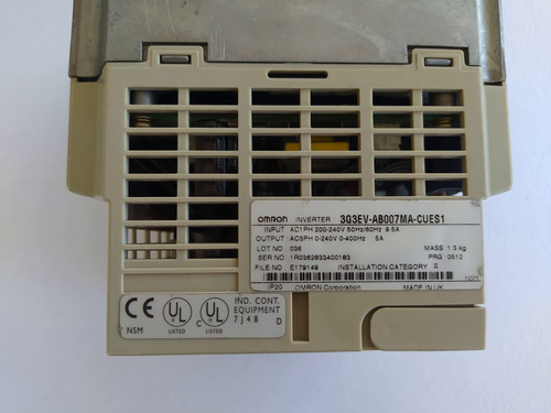 Omron Inverter Sysdrive 3g3ev-ab007ma-cues1 Industrial (Usado)