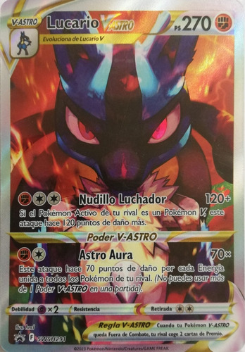 Pokémon Tcg Lucario V-astro Swsh291 Full Art (español)