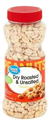 2 Pzs Cacahuates Great Value Rostizados 454 G