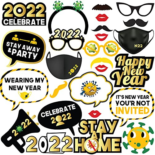 New Years Photo Booth Props 2022 New Year Props | Photo...