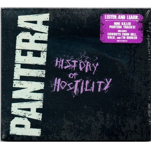 Pantera, History Of Hostility, Cd Y Sellado