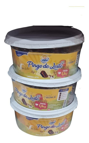 Pote Doce Pingo De Leite 3 Kg Biba