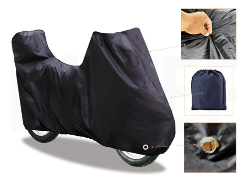 Carpa Pijama Semi-impermeable Para Moto Con Maletero