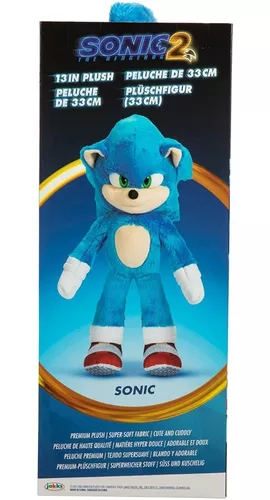 Boneco Sonic 2 Filme Original Plush 33 Cm Importado Eua