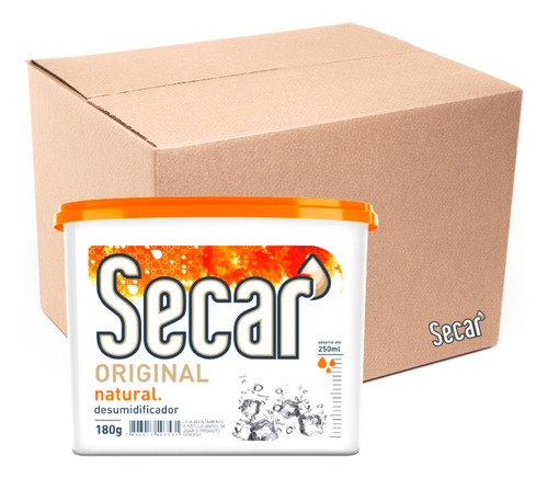 24 Unid. Antimofo Secar 180g Natural Desumidificador Armario