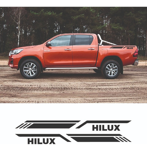 Calca Vinil Para Caja Batea Franja Mod Hilux P/ Camioneta