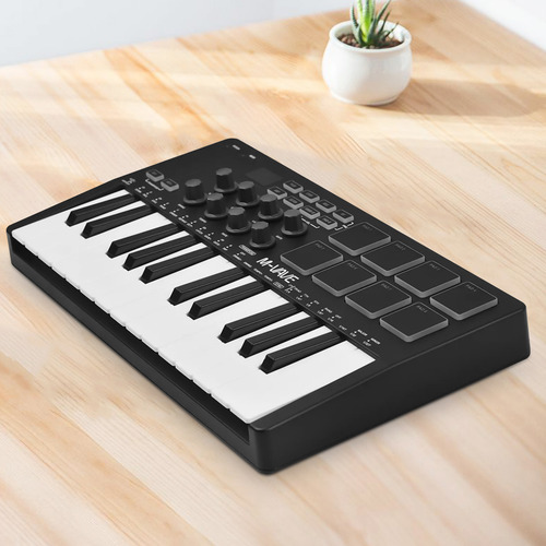 Teclado Usb Portátil M-vave De 25 Teclas Con Control Midi