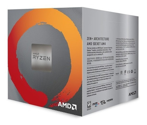 Procesador Amd Ryzen 5 3400g 3.7 Ghz + Radeon Vega