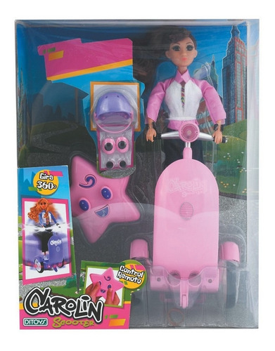 Muneca Carolin Con Scooter A Radio Control Ditoys ELG 2385