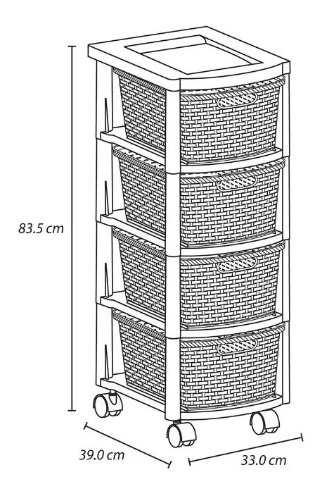 Tercera imagen para búsqueda de cajonera plastico