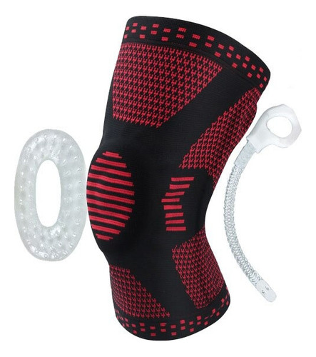 Rodillera Deportiva Ortopédica Soporte Lateral Artritis Gym Color Rojo Talla M