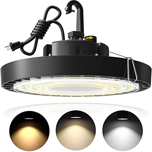 Luz Ufo Led De Alta Bahía De 3 Colores, 150w, 3000k, 4...