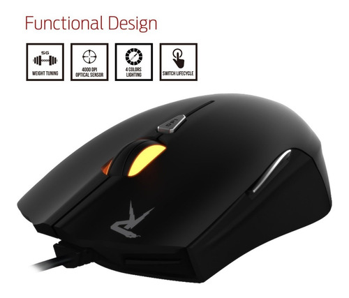 Mouse Gamer Gamdias Ourea Fps, Óptico, Gms5501, Remate