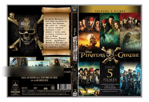 Dvd Box Coleção Piratas Do Caribe - Indiana Jones - (9dvds)