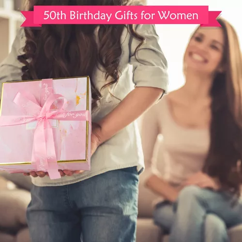  AISDE Regalos de 50 cumpleaños para mujeres, ideas de regalo de  cumpleaños 50, para mujer de 50 años, regalos de cumpleaños 50 para  mujeres, regalos de 50 años para mujeres, regalos