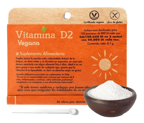 Vitamina D2 Vegana 120porciones (purule)