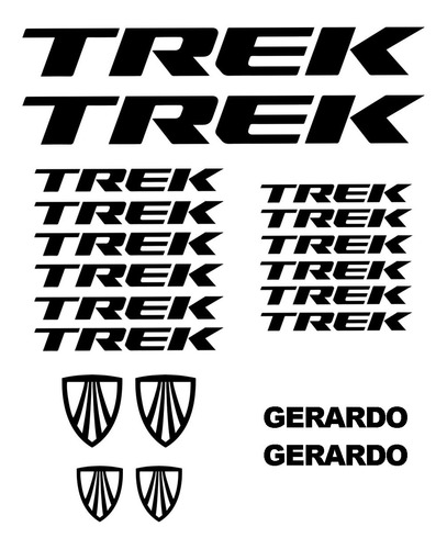 Sticker Calcomania Para Cuadro De Bicicleta Trek