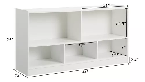  Organizador de almacenamiento de juguetes para niños,  estantería de 5 secciones para organizar libros, juguetes, armario de  almacenamiento de madera, muebles de guardería para escuela, sala de juegos  : Hogar y