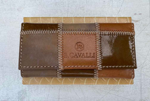 Llavero Italiano Marca Cavalli En Cuero 6 Llaves