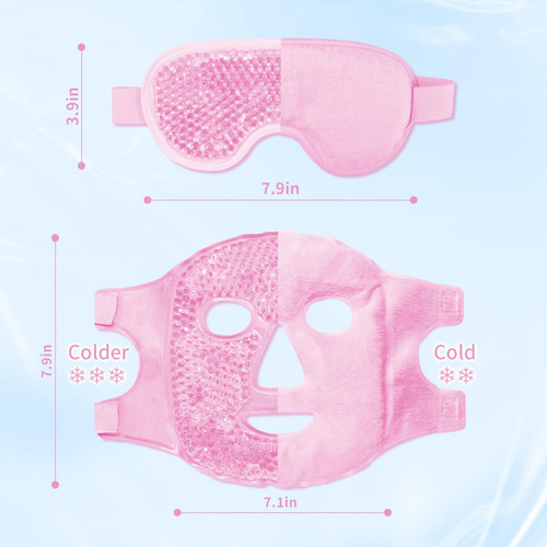 Juego De Mascarilla Refrescante Para Los Ojos Y Mascarilla F
