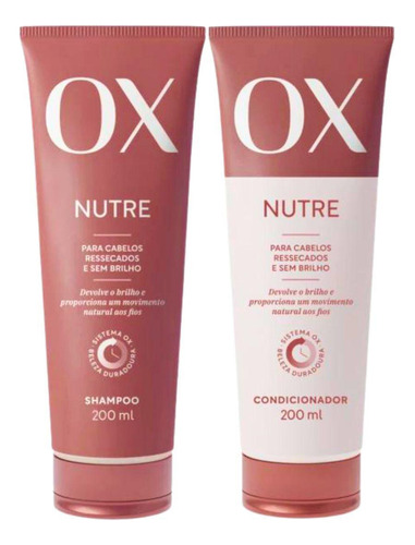  Shampoo + Condicionador Ox Nutre 200ml