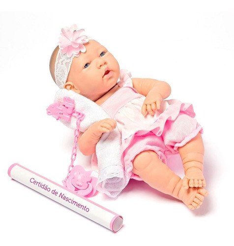 Brinquedo Boneca Menina Bebe Reborn Realista 37cm Baby Ninos