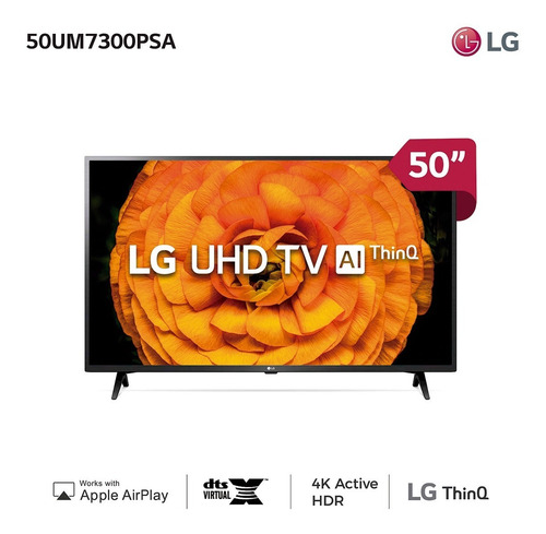Smart Tv 50 Ultra Hd LG 50um7300 - Garantía Oficial