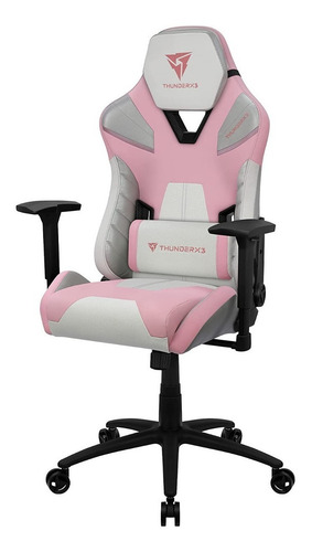 Silla Gamer Aerocool Thunderx3 Tc5 Sakura Blanco Y Rosa 1