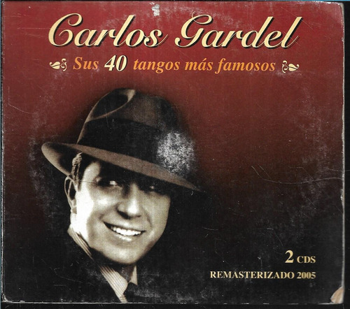 Carlos Gardel Album De 2 Discos Sus 40 Tangos Mas Famosos Cd