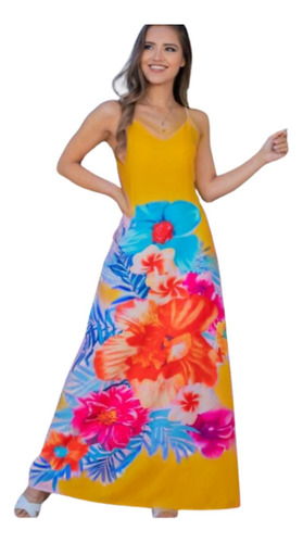 Vestido Largo Primavera Verano Mujer Diseños Y Colores