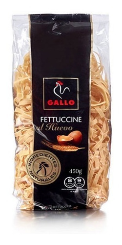 Pasta Fettuccine Huevo Gallo Gourmet Bolsa 450g