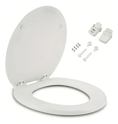 Set De Bisagras Tapa De Inodoro Compatible Bemis De Madera Blanco