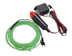 Cable Luz Neon Verde Con Sensor De Sonido Tuning Type R 3m 