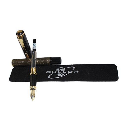 Gullor Chinese Horse M Nib Pluma Con Caja De Regalo - Bronce